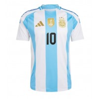 Billiga Argentina Lionel Messi #10 Hemma fotbollskläder Copa America 2024 Kortärmad